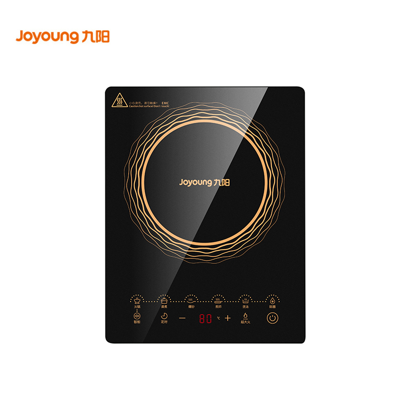 九阳(Joyoung) 电磁炉C21-SCA833-A4 微晶面板智能触屏EMC认证 一键超大火2200w 6D防水高清大图