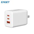 忆捷（EAGET）65W 便携氮化镓三口充电器 EA6501高效式快充安全耐用
