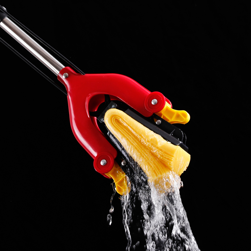 美丽雅maryya 双飞燕胶棉拖把 家用懒人拖把 对折挤水 PVA拖把及拖把头 国产 共2个棉头