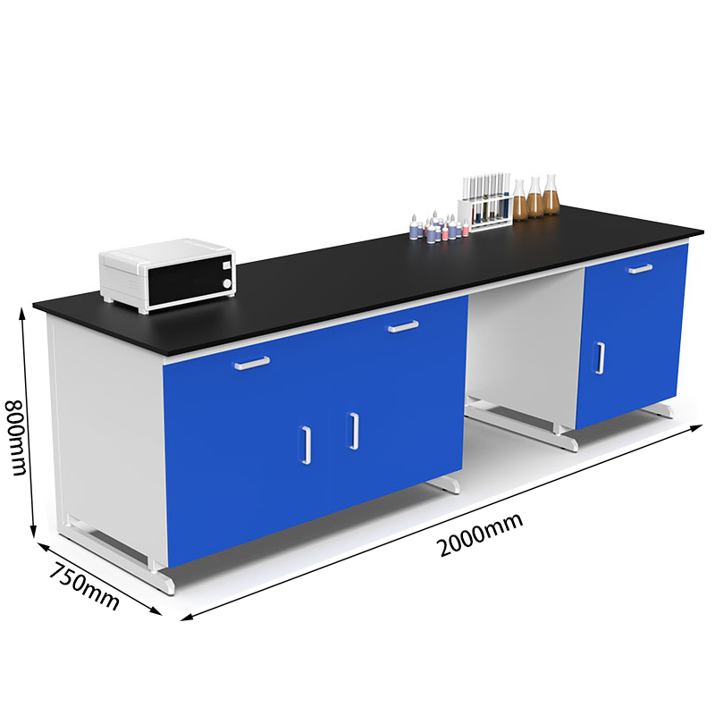 烁恒操作台钢木2m台高清大图