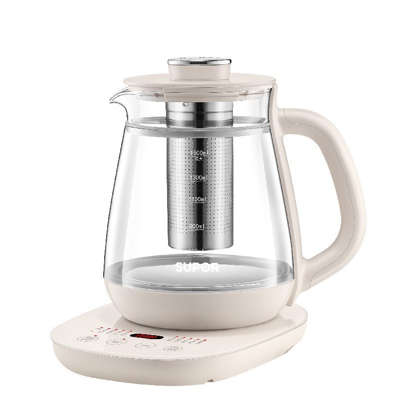78苏泊尔supor养生壶15l全自动水壶电热玻璃煮茶壶烧水壶玻璃电水壶