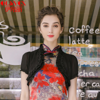小披肩夏百搭短款夏天女士短袖披肩外套薄款开衫雪纺裙子外搭坎肩