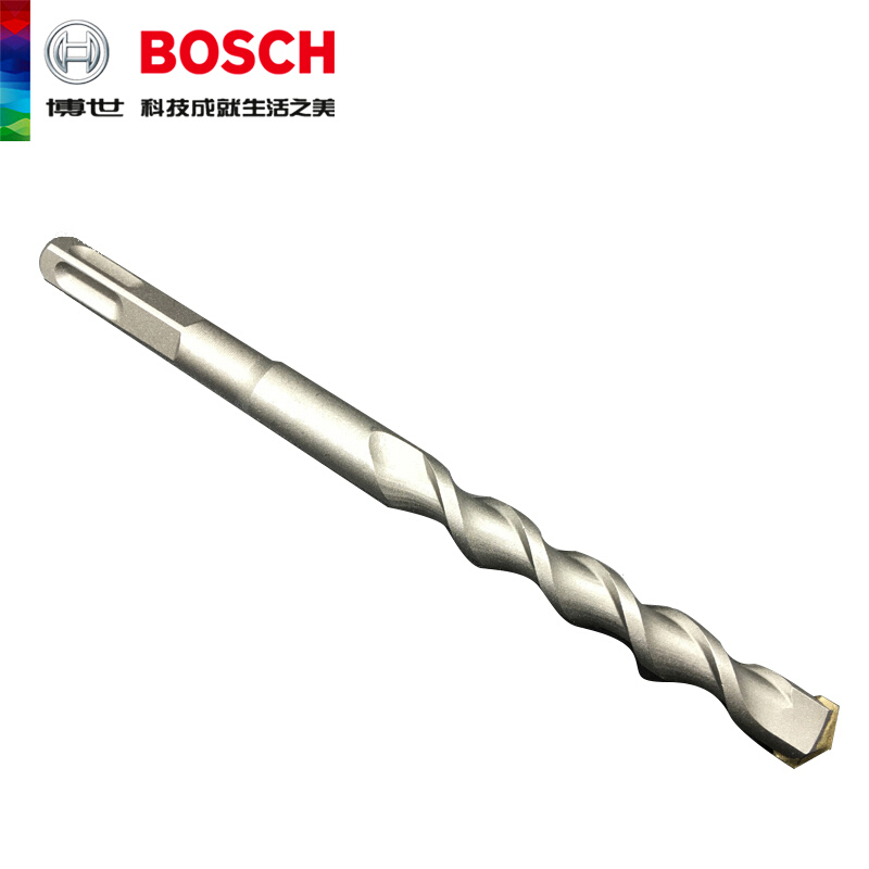 【苏宁自营】博世(BOSCH)原装方柄四坑1系2刃电锤钻头用于砖墙混凝土钻孔电动工具配件 8X130/200MM单支装