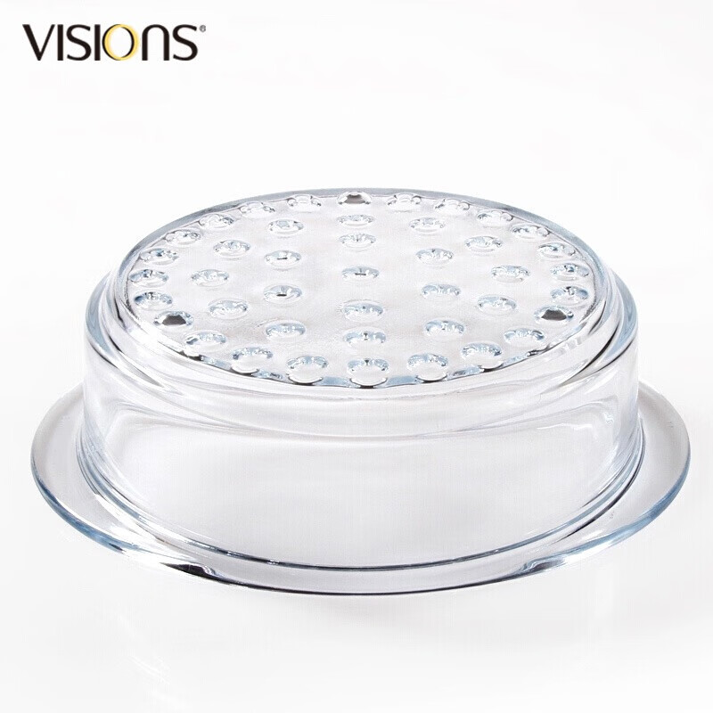 康宁餐具 蒸格-VISIONS耐热玻璃蒸格 24cm 透明色高清大图
