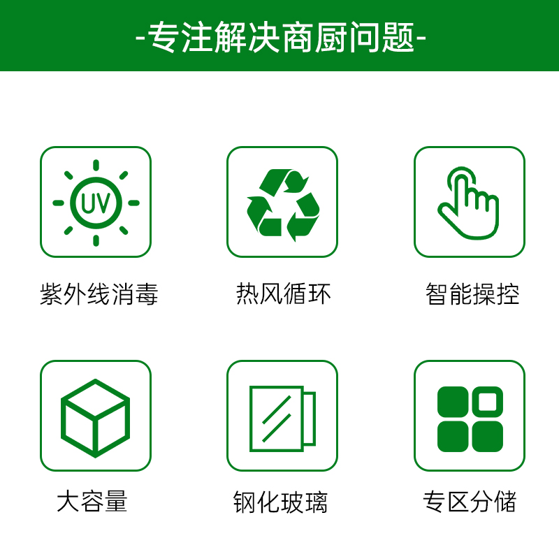 意黛斯 双锁刀具消毒柜保洁柜紫外线臭氧刀具消毒一体机商用 食堂厨房砧板消毒刀架刀柜YDS-RKZ650-D18高清大图
