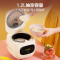 美的(Midea)电饭煲 MB-FB12X1-306E 家用迷你智能萌趣电饭煲黑晶内胆电饭煲1.2L 不粘涂层 预约功能