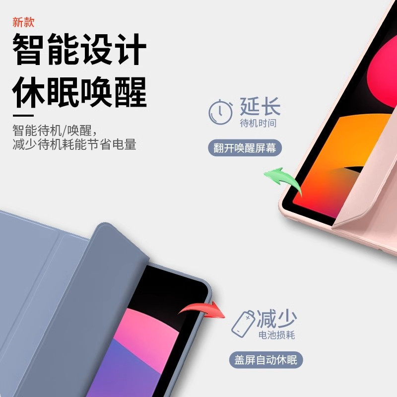 小窝厘 适用华为matepadpro12.6英寸平板保护套[尊贵黑+钢化膜] 轻薄硅胶软壳*