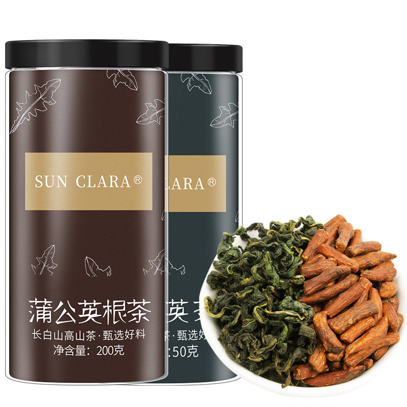 桑克拉(SUN CLARA)蒲公英根茶200g+蒲公英叶茶50g套装 长白山蒲公英浦公英茶 可搭配丁香花茶丁香茶叶