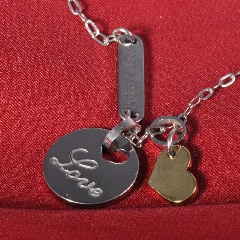 梦克拉Mkela钨金吊坠 甜心公主 爱心形钨金love高清大图