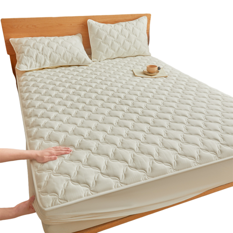 枂承 夹棉床笠2.0m 床高清大图