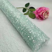 雪点纱网纱手工花束包装玫瑰包装材料花束包装纸鲜花包装材料网纱|薄荷绿 50厘米宽X3米长