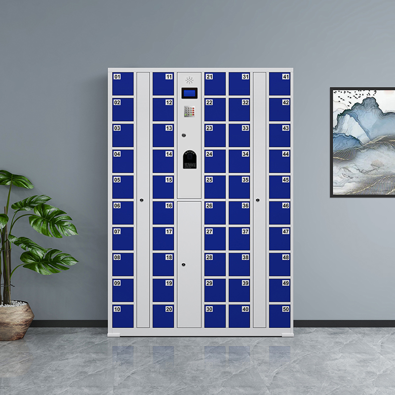 臻远 ZY-SJGB-07 智能手机柜电子设备寄存柜储物柜 50门指纹款高清大图