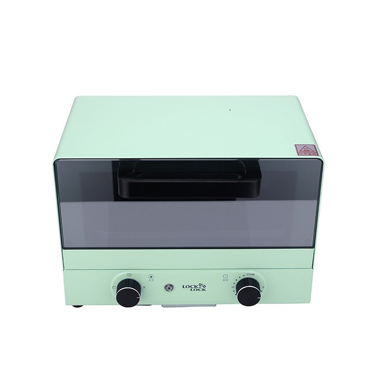 乐扣LOCK&LOCK EJO427GRN家用多功能迷你电烤箱智能小型烘焙烤箱 绿色