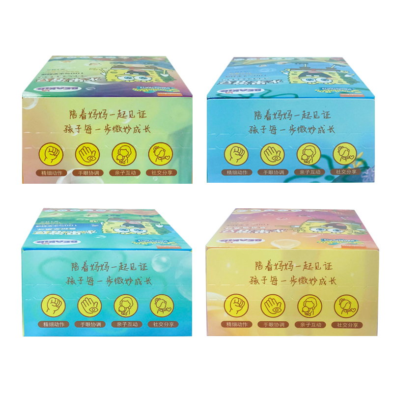 beakid 美国海绵宝宝纯水果溶豆水果脆片蓝莓火龙果香蕉味 24g-盒装 零食点心