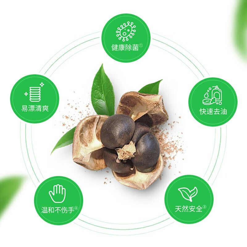 立白 茶籽洗洁精 1kg*2高清大图