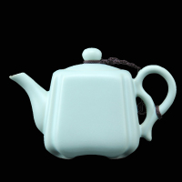 唐宏坊 汝窑茶壶陶瓷汝窑茶具小茶壶开片汝瓷功夫茶具红茶泡茶壶单壶款式三
