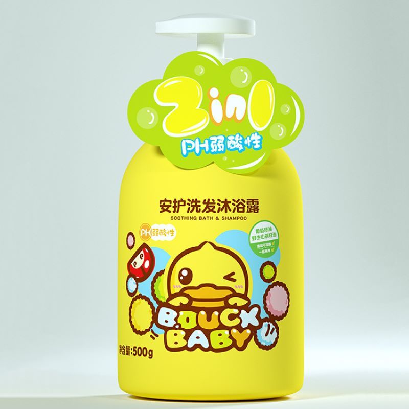 小黄鸭安护洗发沐浴露 500g高清大图