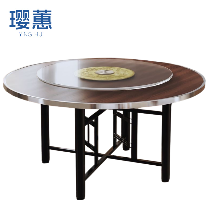 璎蕙 转盘餐桌1.2m 张高清大图