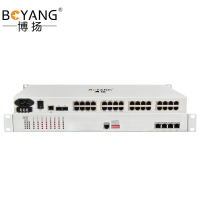 博扬 BY-32E1-4EV PDH光端机32E1 32路2M+4路以太网带物理隔离 LC单纤20公里机架式 1对价