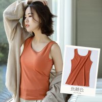 恒源祥吊带背心女纯棉内搭薄款运动内穿网红同款无袖性感夏季潮 160(M) 焦糖