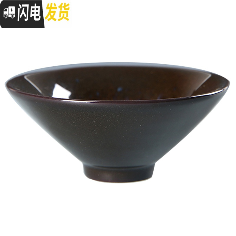 三维工匠金沙功夫茶具石磨自动懒人茶具套装家用钧窑陶瓷建盏天目盖碗茶杯 金沙釉茶具套餐18