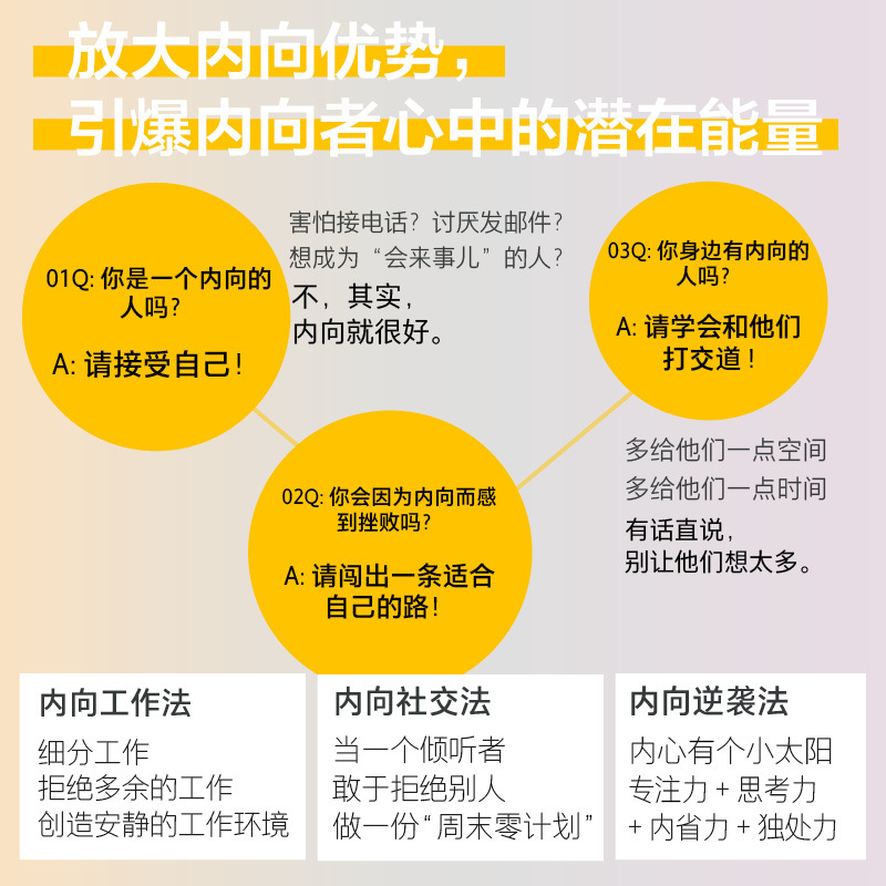[正版]内向优势 性格内向者的潜在竞争力 心理学书籍社交性格优势自我肯定外向自我成长内向者优势