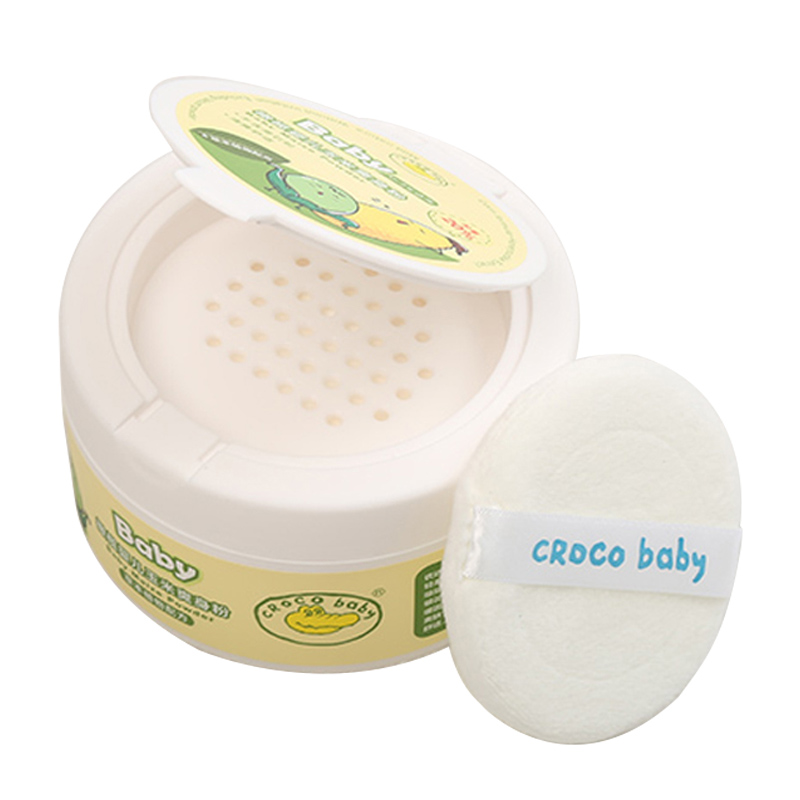 CROCO baby鳄鱼宝宝 橄榄婴儿玉米爽身粉100g 婴幼儿童 男宝女宝均可适用 纯正玉米淀粉清爽舒适高清大图