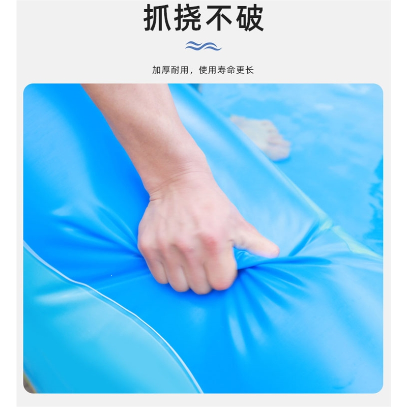 智扣儿童游泳池家用小孩大型充气滑梯水池室内婴儿宝宝加厚游泳桶大号_2.6米4层滑梯豪华套餐