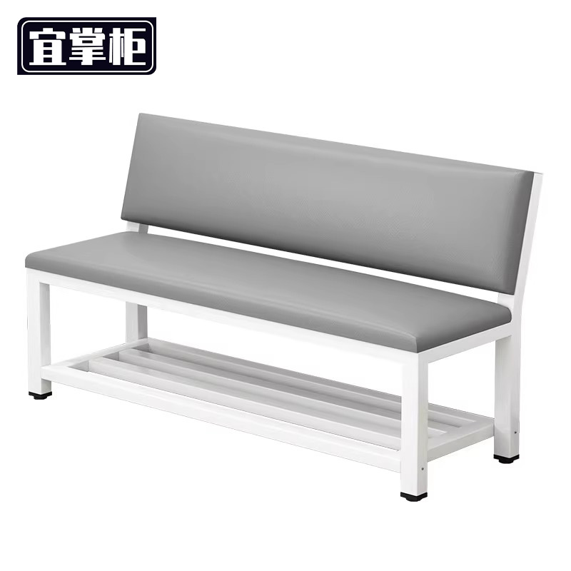 宜掌柜长条靠背凳软包高清大图