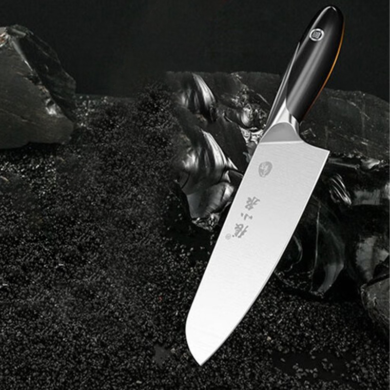 张小泉厨刀180mm锋利耐磨舒适手柄大师印声谷系列D100023高清大图