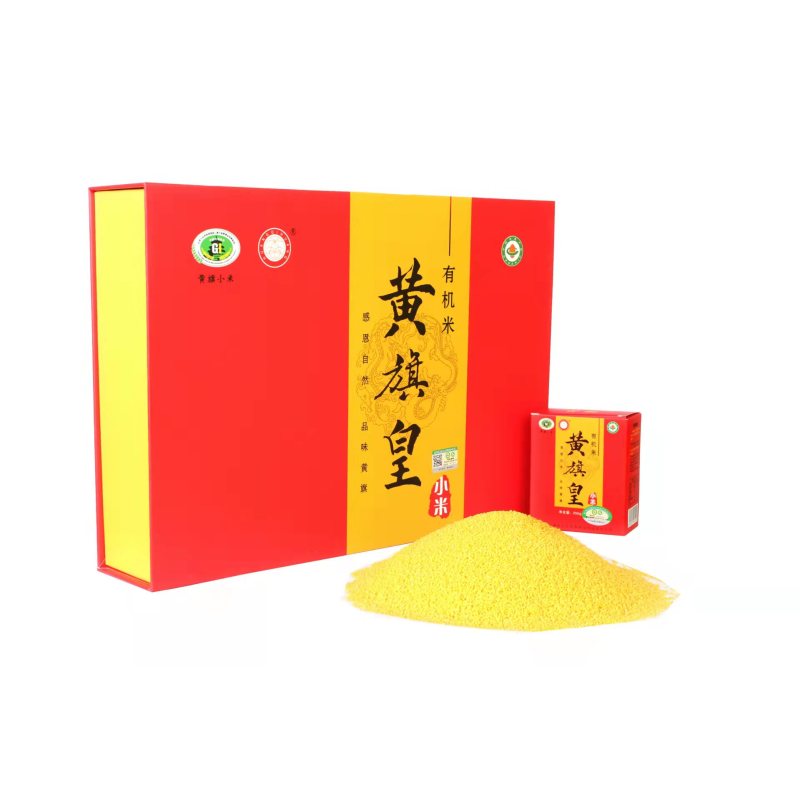 丰宁黄旗皇乡村振兴产品精选有机黄小米4斤高级礼盒装