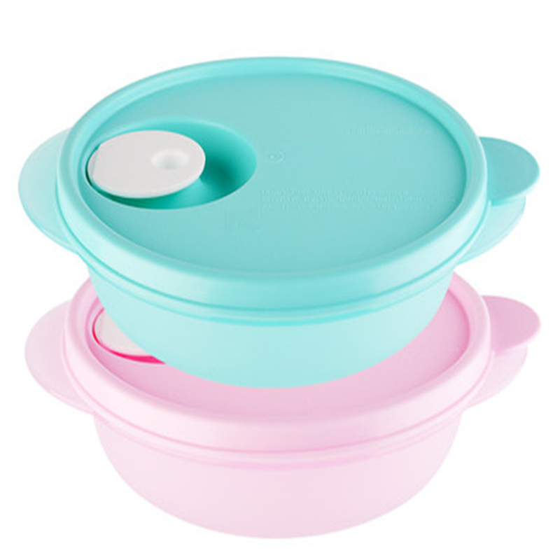 特百惠(Tupperware)便携饭盒学生办公室微波加热保鲜午餐工作餐400ml便当盒抗疫带餐