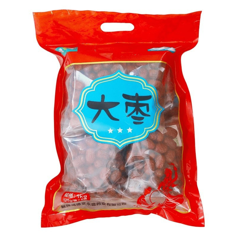 健之佳(三星) 大枣 1kg(125g/袋x8袋)新疆大枣 即食 熬粥 煲汤