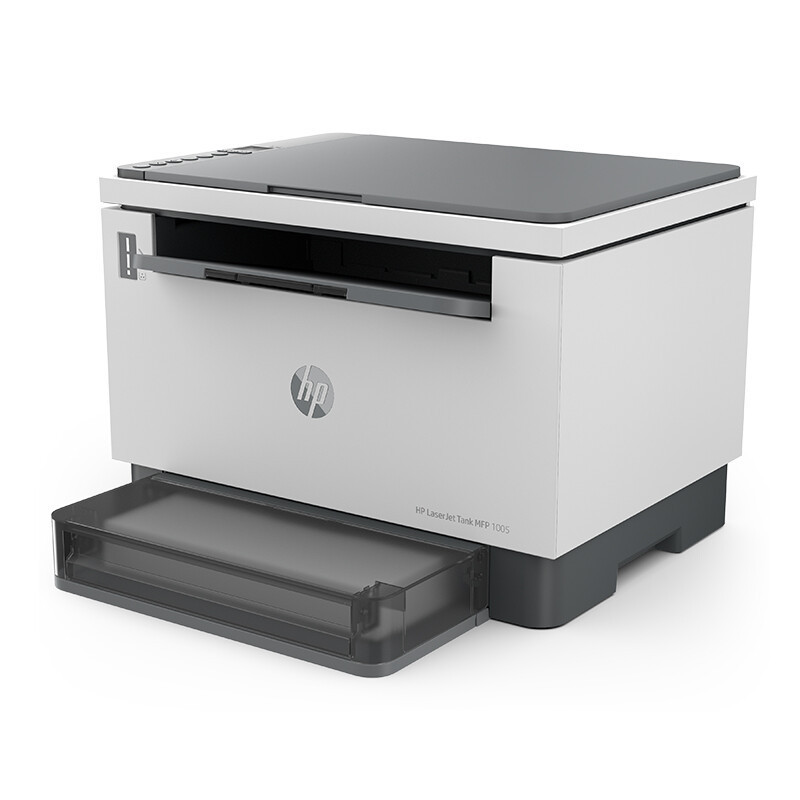 惠普(HP)Laser tank MFP1005 智能闪充激光多功能一体机 打印复印扫描 惠普激光办公打印机一体机 惠普1005打印机 满装5000页容量 套餐三高清大图
