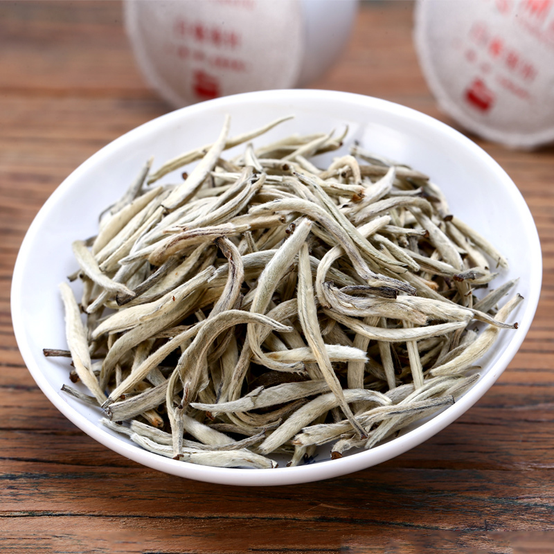 [买2发3]白毫银针茶叶白茶散装小泡罐礼盒装明前