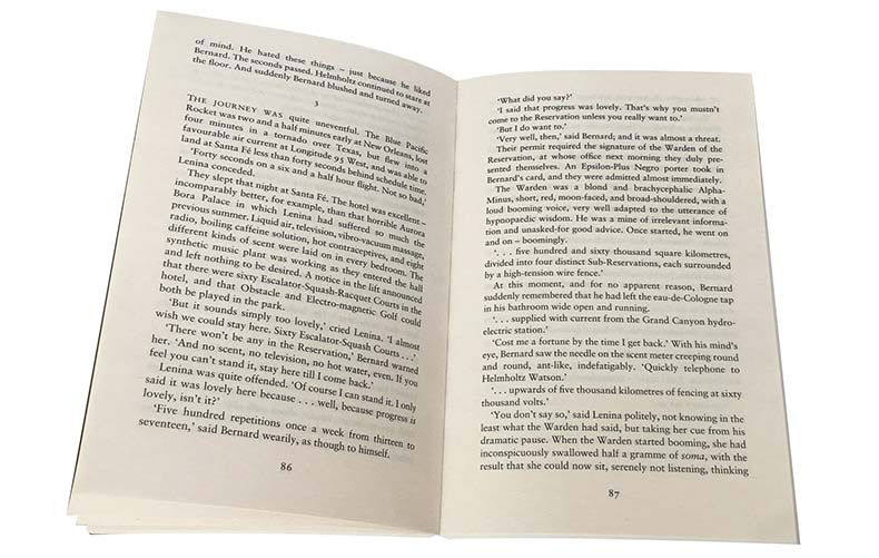 蓝票 [正版]Brave New World 美丽新世界 英文原版小说 赫胥黎作品 二十世纪经典反乌托邦文学之一 英文高清大图