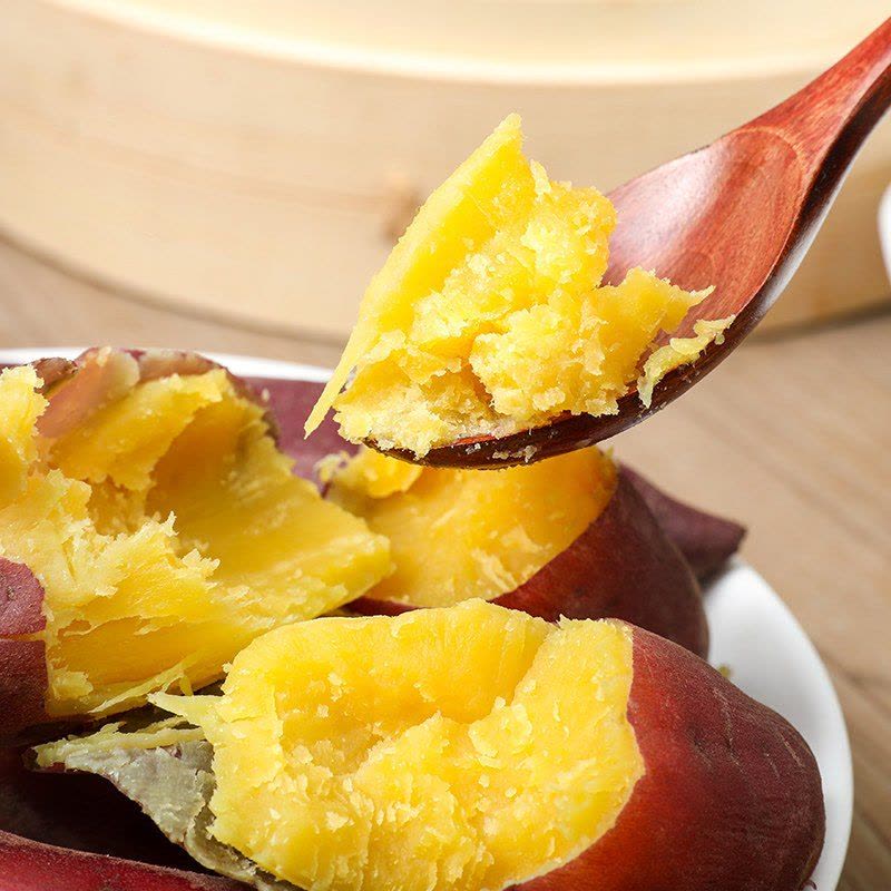 星派果天目山小香薯3/5斤装新鲜地瓜迷你小红薯拇指薯农家图片