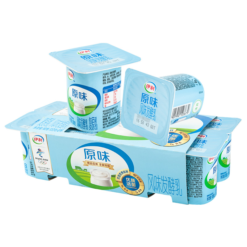 伊利风味发酵乳8连杯特惠装100g杯