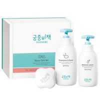 宫中秘策(GOONGBE) 润肤套装洗护三件套 (润肤乳250ml+洗发沐浴二合一350ml+柔肤香皂90g)