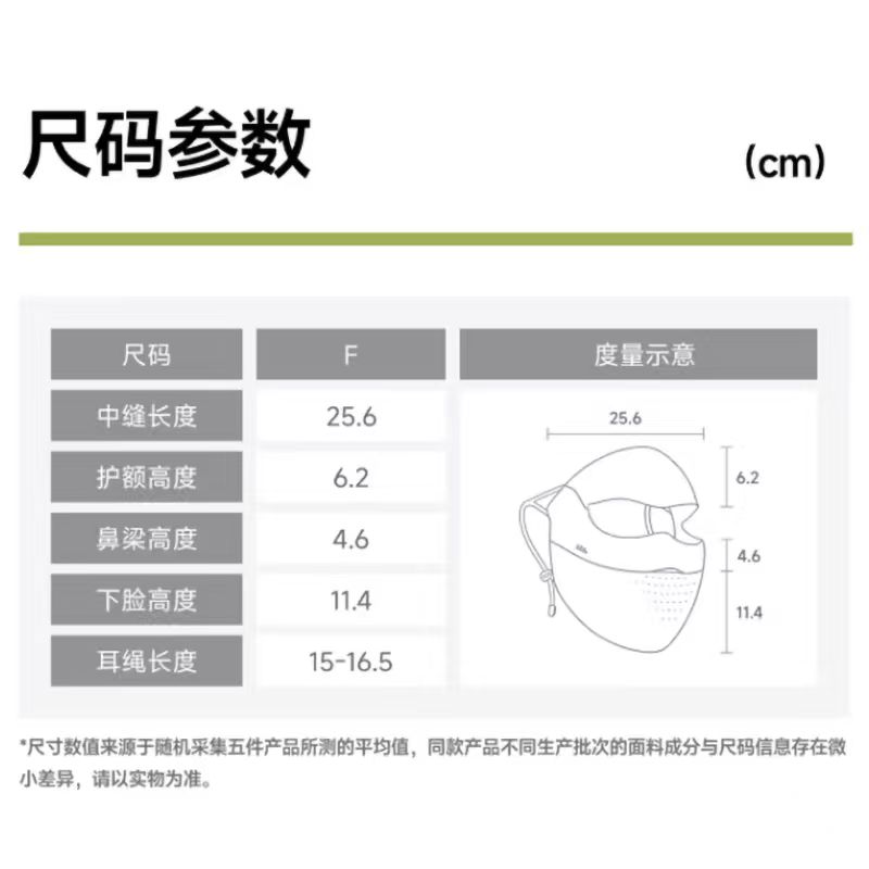 蕉下(beneunder)防晒面罩口罩四季脸基尼防尘轻薄无痕亲肤舒适骑行开车口罩AL204深黛灰高清大图