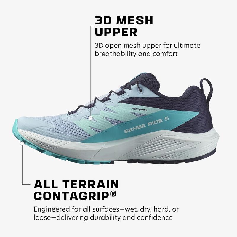 萨洛蒙(SALOMON)女款越野跑鞋轻便缓震透气户外运动跑步鞋高清大图