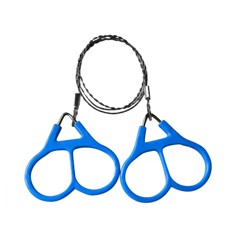 久牛星手拉钢丝锯绳锯线锯链锯蓝色割线锯五个装视频