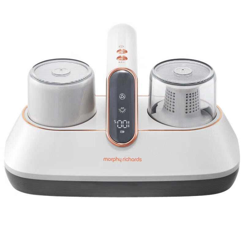 摩飞电器(MORPHY RICHARDS) 手持吸尘除螨器螨虫机 紫外线床铺除吸杀菌机 MR3100 白色