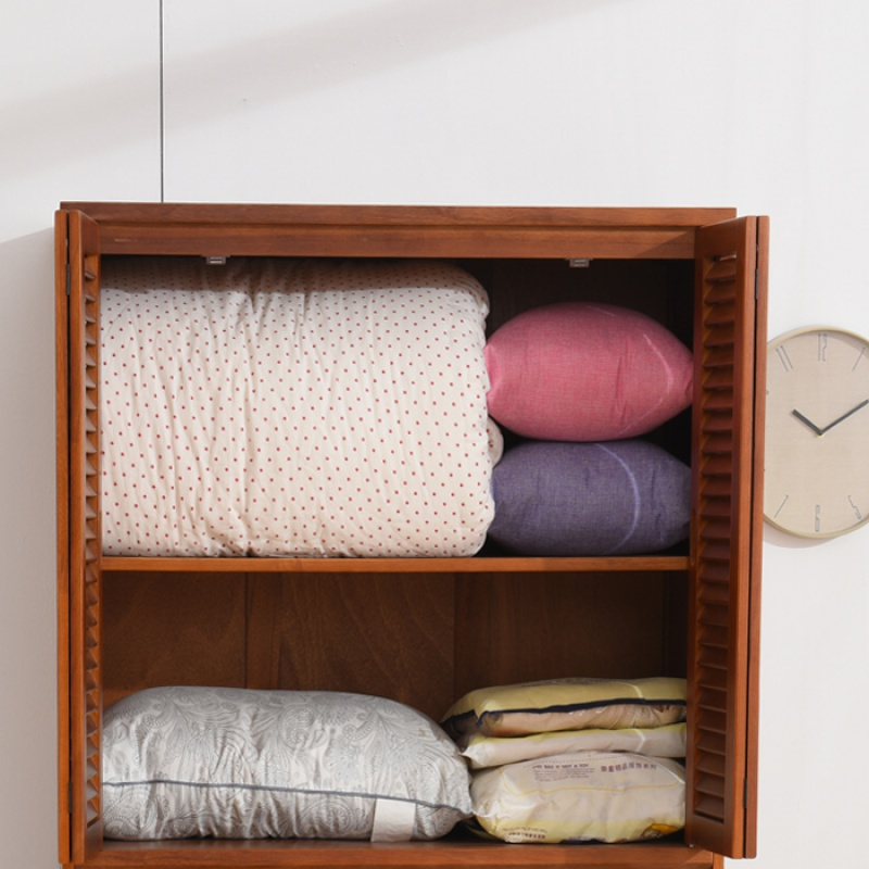 实木棉被柜闪电客卧室衣柜家用储物柜多功能被子收纳柜大容量阳台储物