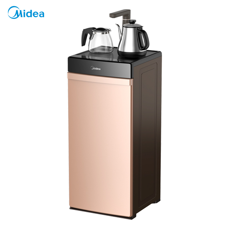 美的(Midea)下置式茶吧机家用苏宁自营全自动上水温热型智能童锁温热型柜式YR1206S-X