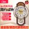 静音钟表挂钟欧式摇摆客厅石英钟创意复古家用壁式电子时钟 静音机芯 宽40高63 孔雀蓝