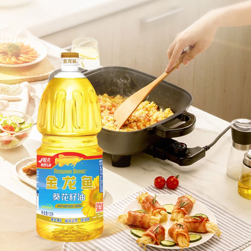 金龙鱼阳光葵花籽油18升桶装粮油食用油植物油厨房烹饪烘焙炒菜视频