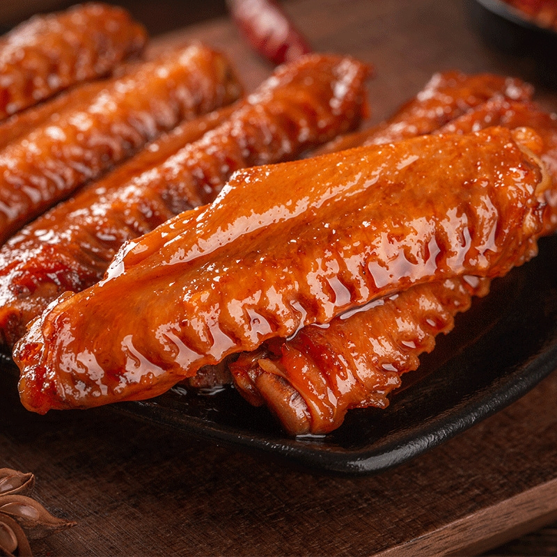 食为先鸭翅鸭脖翅尖纯肉零食大礼包湖南特产香辣卤味小吃食品整箱