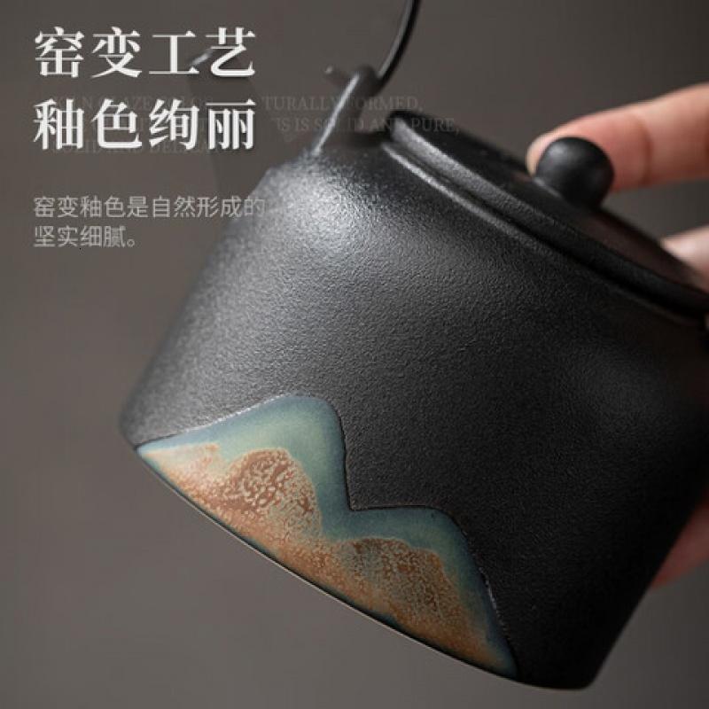 苏氏陶瓷(SUSHI CERAMICS) J0486远山提梁壶 350ml (单位:盒)高清大图