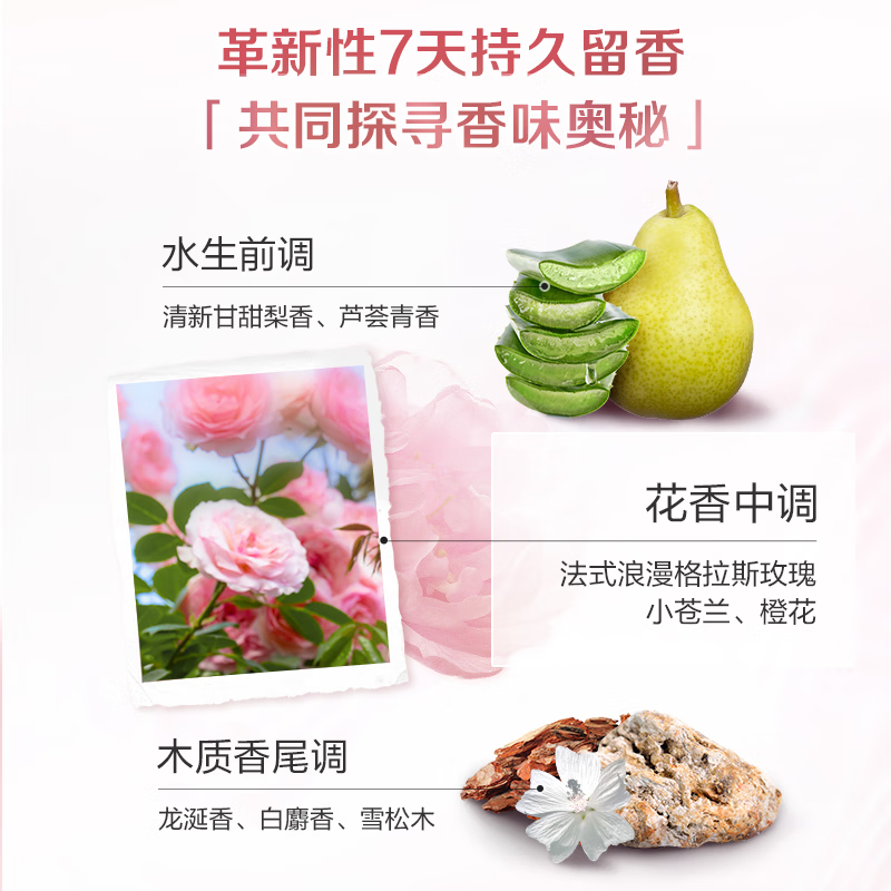 立白 大师香氛高端天然香皂粉 梦格拉斯玫瑰 7天持久留香 1.6斤 速溶高清大图
